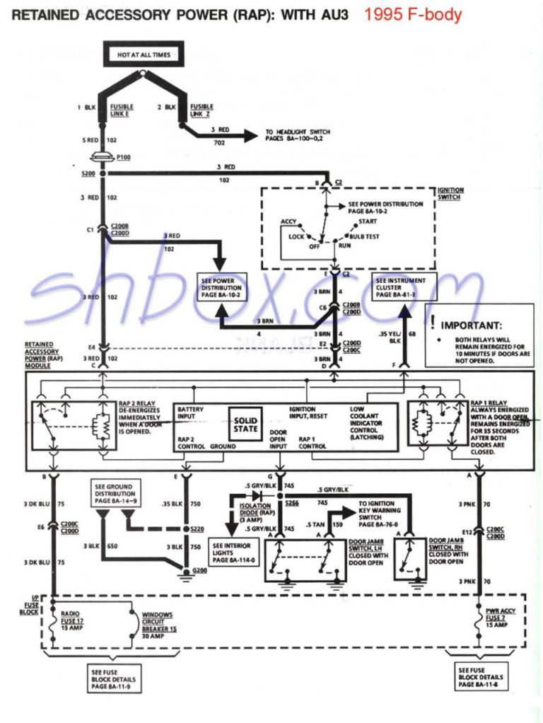 1995 Camaro Radio Wiring Diagram