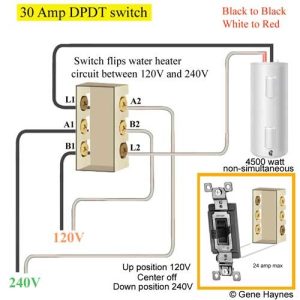 Double Switch Wire Diagram Double Pole Double Throw Dpdt Switch If