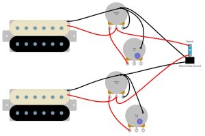 electric guitar parts diagram back
