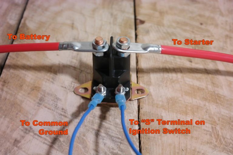 Starter Solenoid Wiring Diagram From Battery To Solenoid