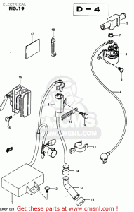 Suzuki Lt230e 1988 (j) Electrical schematic partsfiche