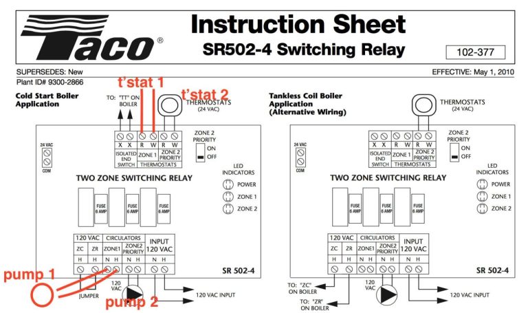 Taco 007 Sf5 Wiring Diagram