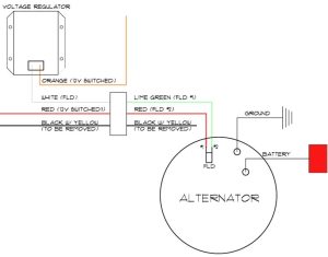 3 Wire Delco Alternator With Regulator Wiring Diagram Wiring Diagram