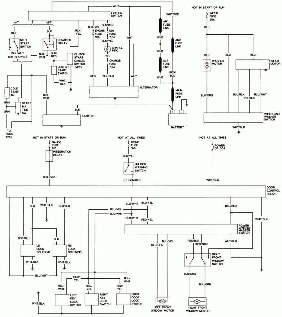 1990 Toyota Pickup Ignition Wiring Diagram Database Wiring Diagram Sample