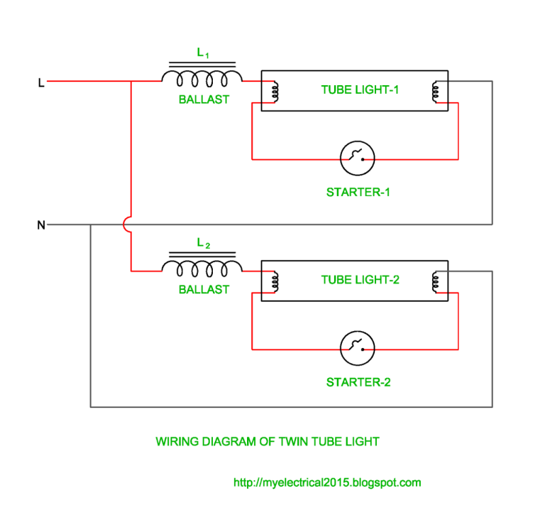 Fluorescent Light Switch Wiring Diagram