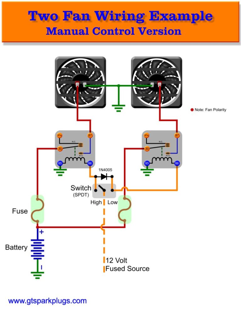 Electric Fan Wiring Diagram With Switch