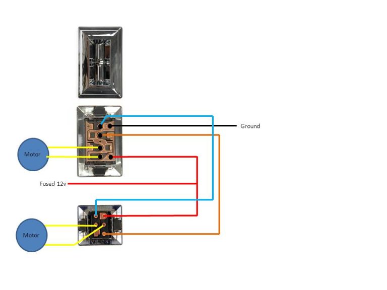 Schematic 6 Pin Power Window Switch Wiring Diagram