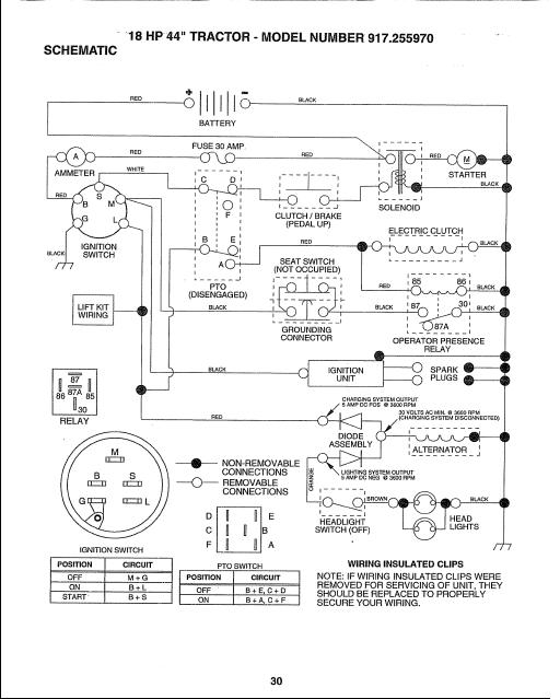 Craftsman Lt1000 Ignition Wiring Diagram