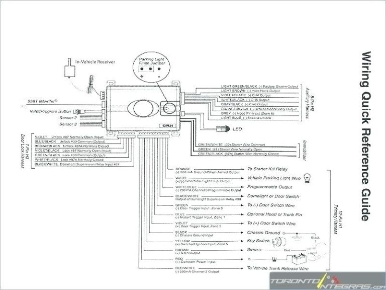 Avital 4115L Remote Start Wiring Diagram