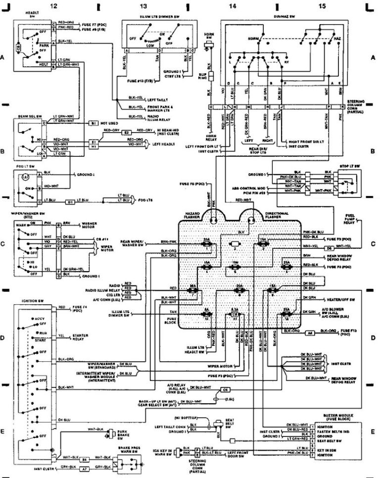 1997 Jeep Wrangler Fuel Pump Wiring Diagram