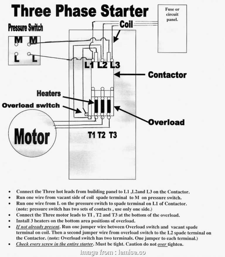 230V 3-Phase Wiring Diagram