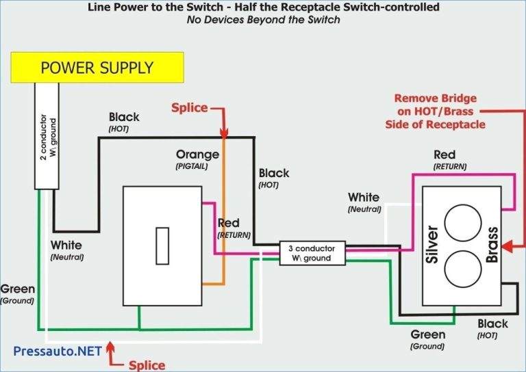 One Switch One Socket Wiring Diagram