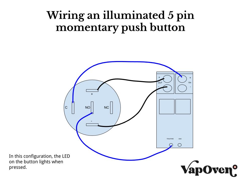 5 Pin Latching Switch Wiring Diagram