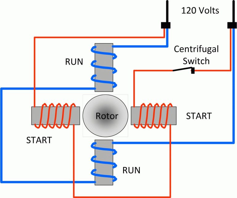 Wiring Diagram Of Capacitor Start Motor