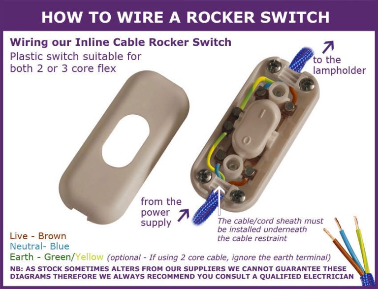 3 Wire Rocker Switch