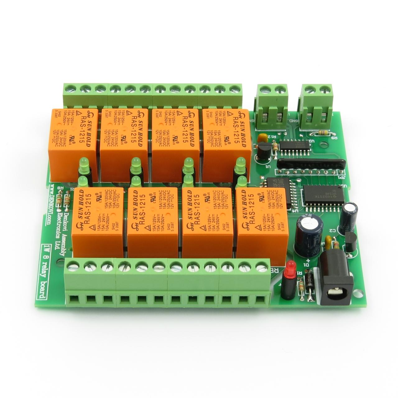 1Wire, 8 Channel Relay Module Board based on Dallas DS2408 chipset eBay
