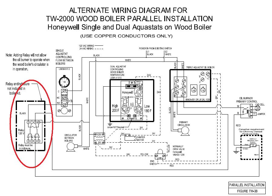 Honeywell R845A Wiring Diagram