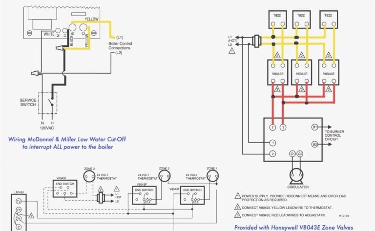 Honeywell Dual Aquastat L4081B Wiring Diagram
