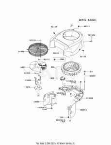 Kawasaki FH721VDS33 4 Stroke Engine FH721V Parts Diagram for COOLING