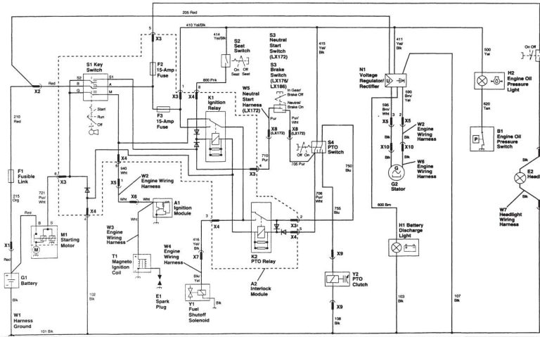 John Deere E100 Wiring Diagram