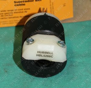 Hubbell, HBL5266C, Insulgrip Plug 15A 125V 2Pole 3Wire NEW