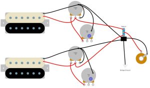 SOLO ESK35 Wiring Diagram SemiHollow Body Guitar Kit Humbucker Soup