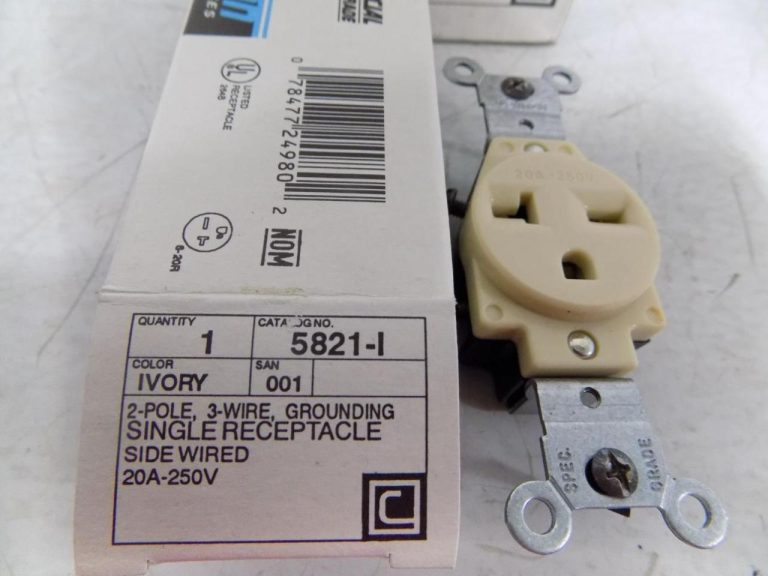 Leviton 20A 250V Single Outlet Wiring Diagram