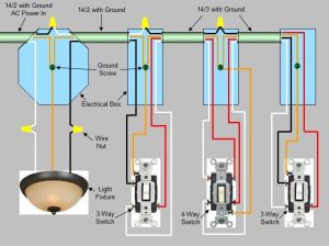 4Way Switch Installation Circuit Style 1