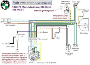 Electrical and Ignition « Myrons Mopeds Puch, Wiring diagram, Diagram