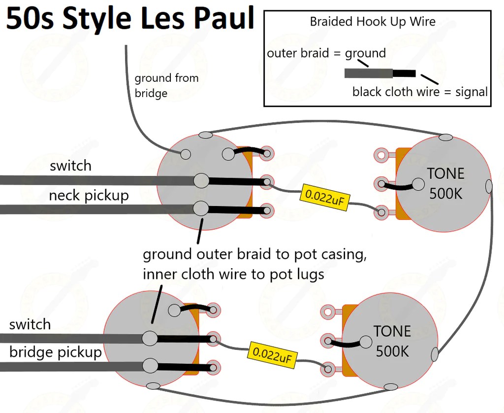 Les Paul Junior 50S Wiring Diagram