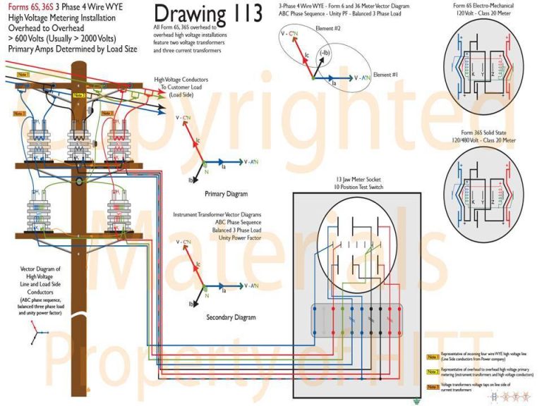Primary Metering Wiring Diagram