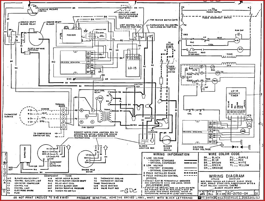 Goodman Wiring Diagram Pcbdm133