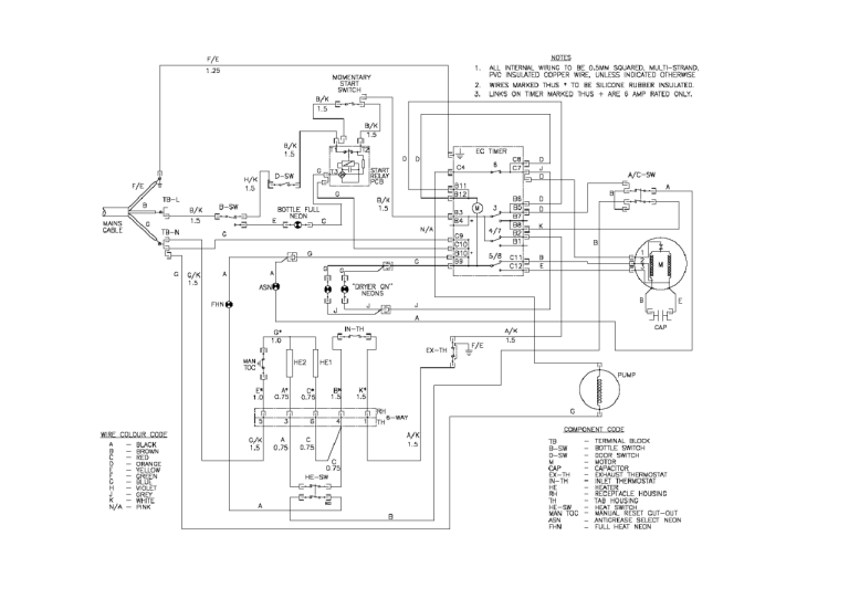 M460-G Dryer Timer Wiring Diagram