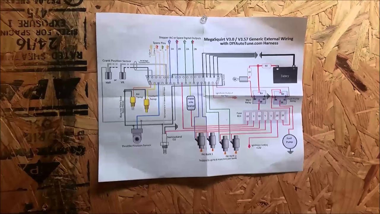 Basic wiring of Megasquirt YouTube