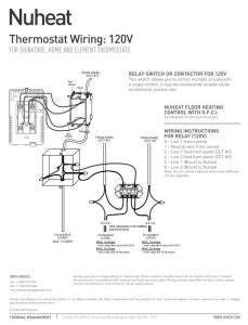 Element Thermostat by Nuheat Floor Heating