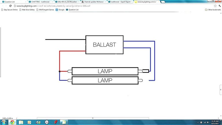 Osram Quicktronic Ballast Wiring Diagram