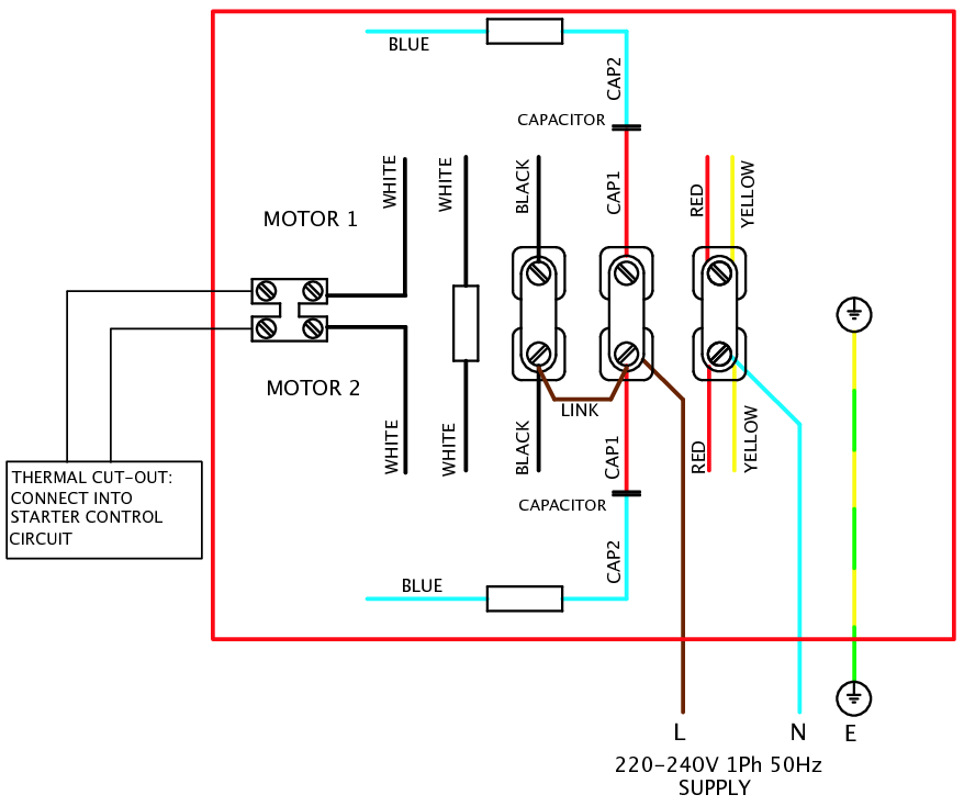 240V Single Phase Motor Wiring Diagram Elec Eng World