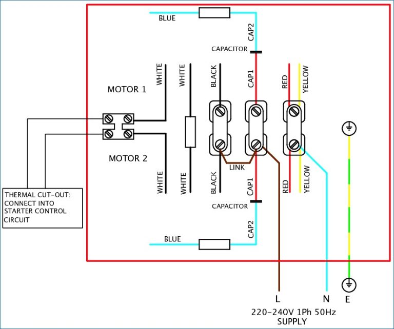 Single Phase Two Speed Motor Wiring Diagram