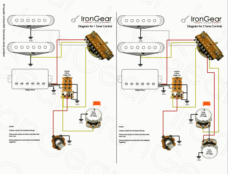Strat Bridge Tone Wiring Diagram
