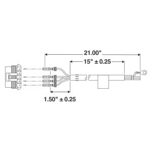 TruckLite® 9464 SignalStat 21" 1 Plug 4 Wire Connector for 5010 Series