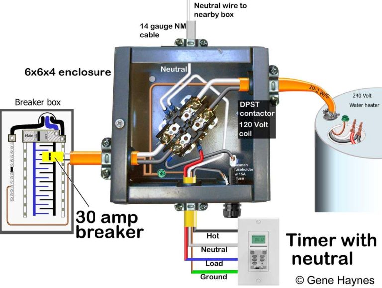 Water Heater Timer Wiring Diagram