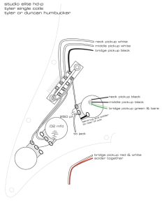 Pickguard Wiring Diagrams — James Tyler Guitars