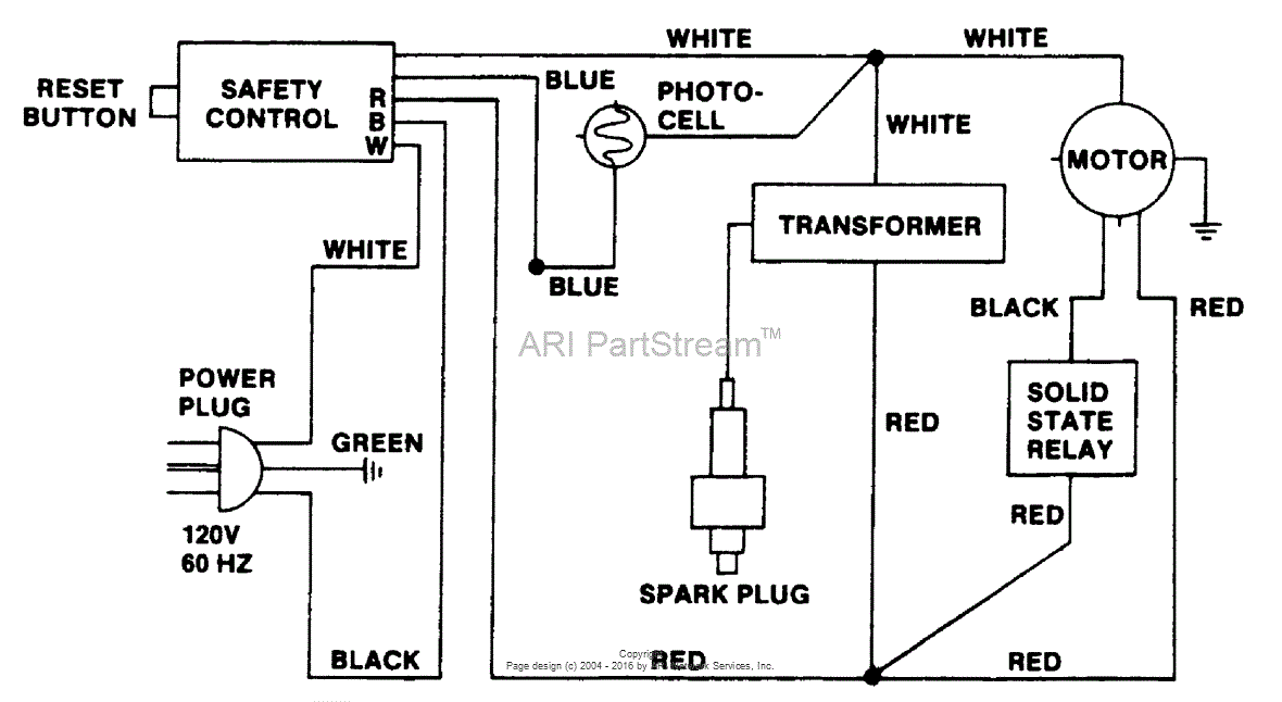 Homelite HH100 Portable Space Heater UT65044 Parts Diagram for Wiring