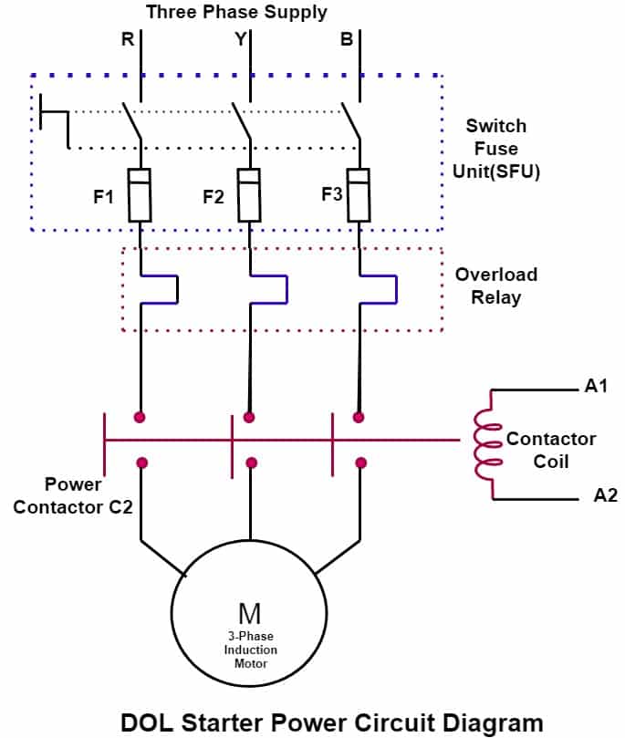 Single Phase Dol Starter Wiring Diagram Pdf