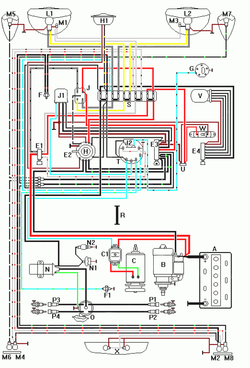 vw rail wiring diagram alternator