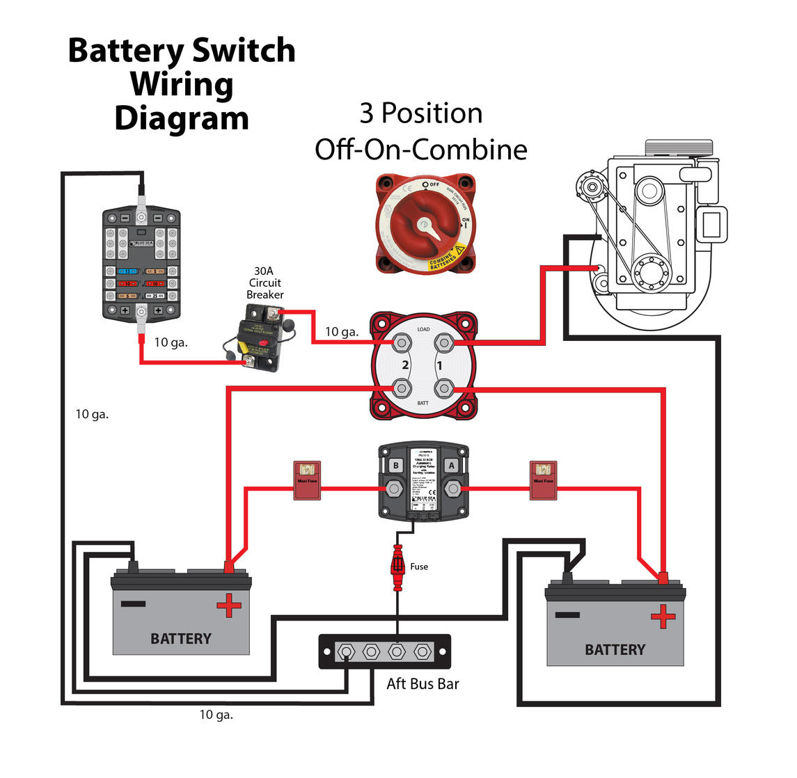 Single Battery Switch Wiring Diagram