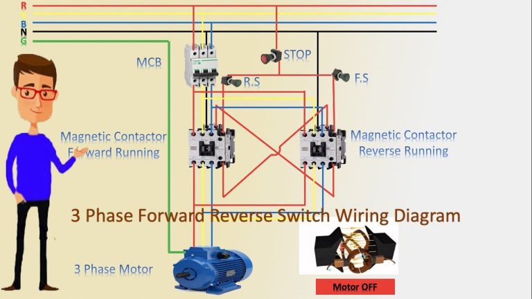 Single Phase Reversing Motor Starter Wiring Diagram