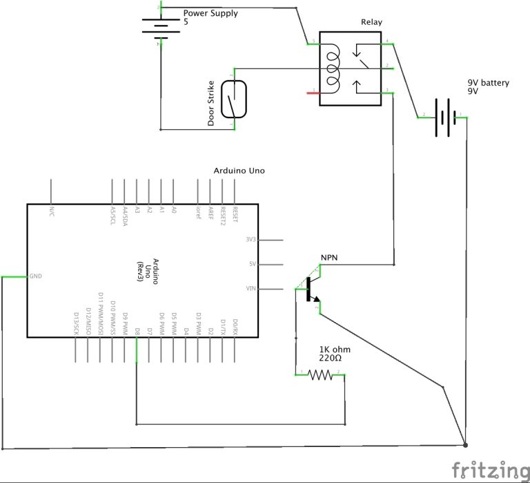 Schematic Electric Door Strike Wiring Diagram