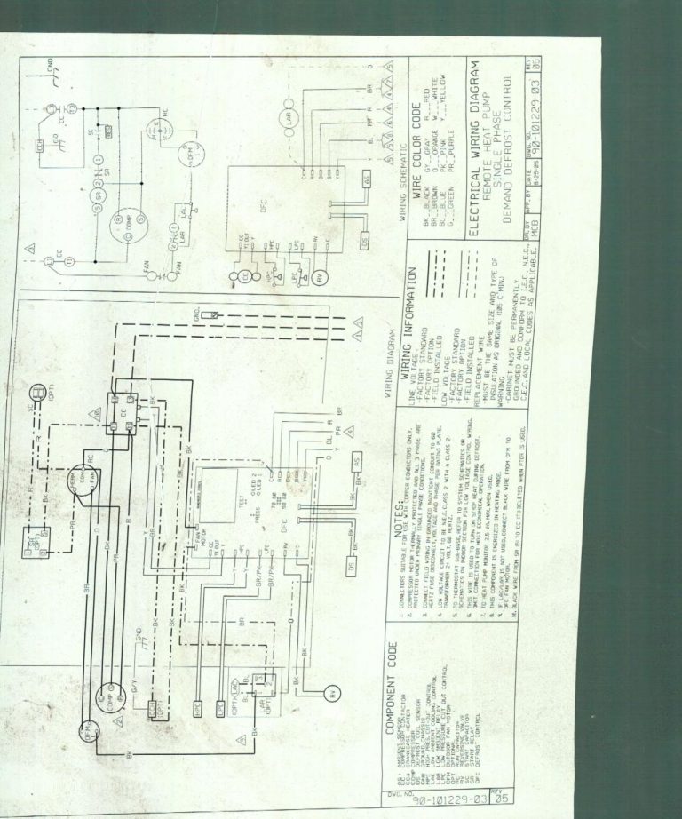Ruud Heat Pump Thermostat Wiring Diagram