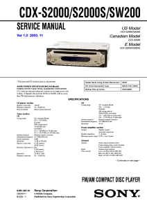 Sony Cdx S2000 Wiring Diagram Complete Wiring Schemas